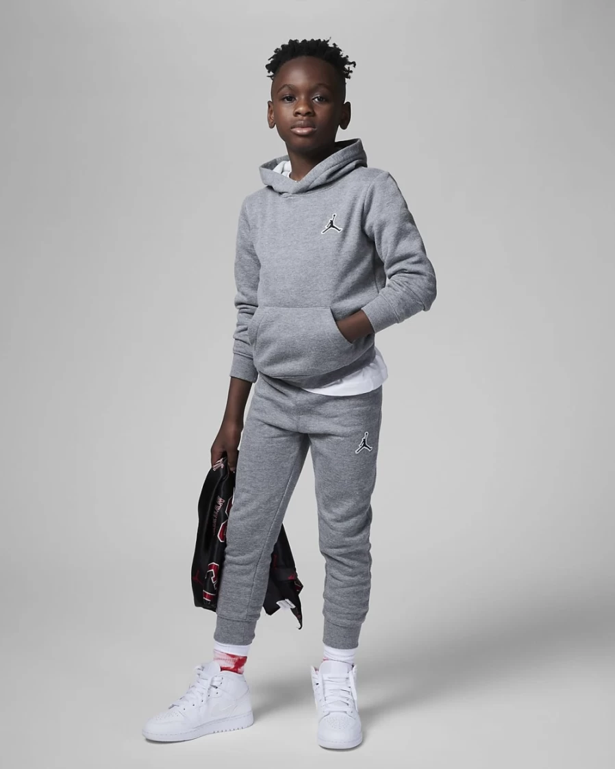 Nike Jordan Boys' Carbon Heather Hoodie and Pants Set
