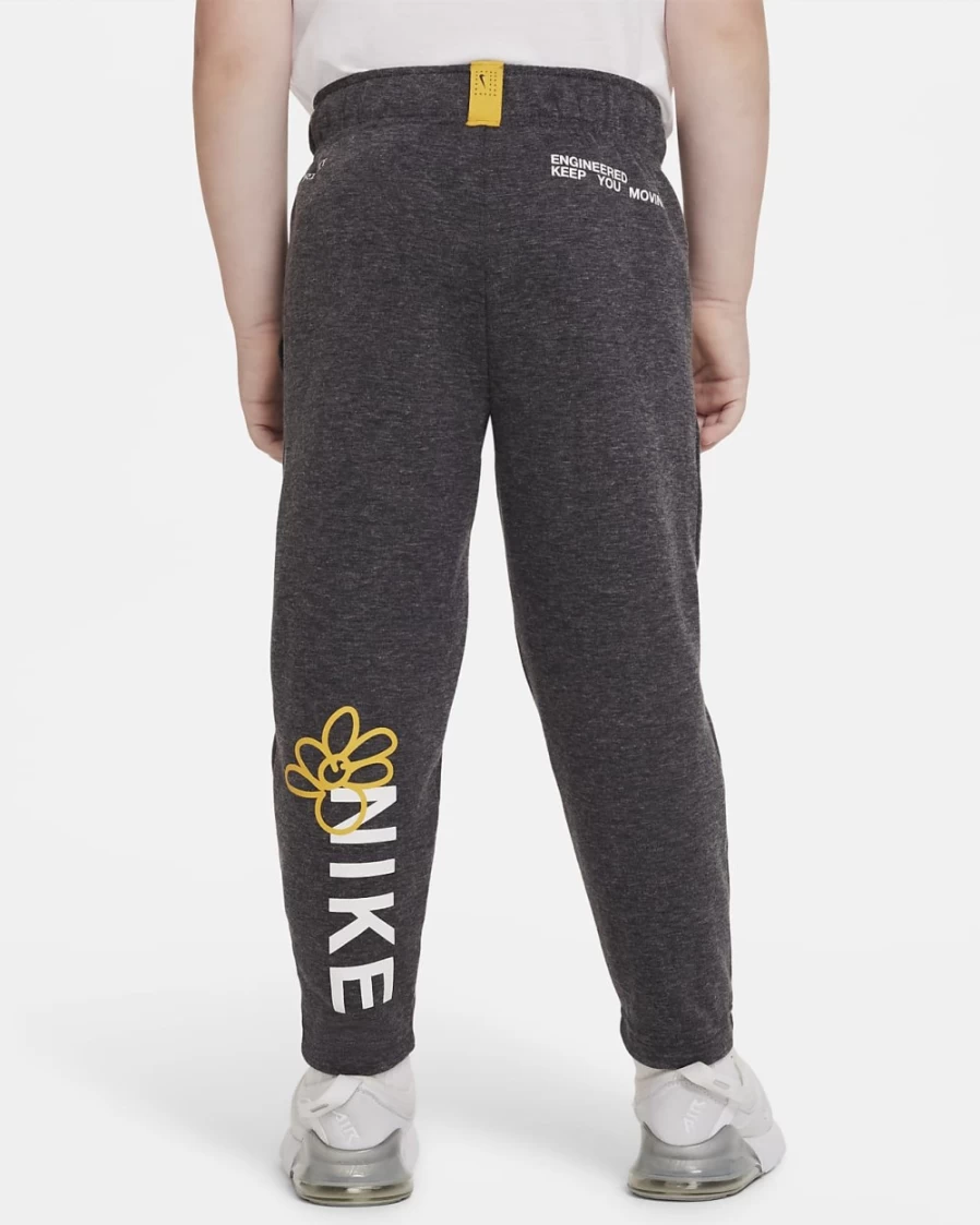 Nike Boys Toddler Dri-FIT Doodle Pants - Black Heather Athletic Training Joggers