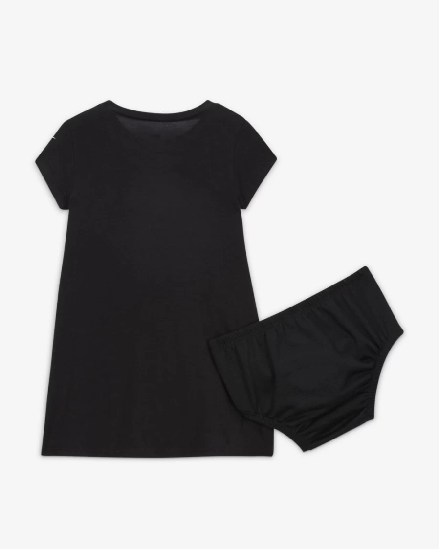 Nike Girls Black Knit Baby Dress - Soft Comfortable Toddler Dress