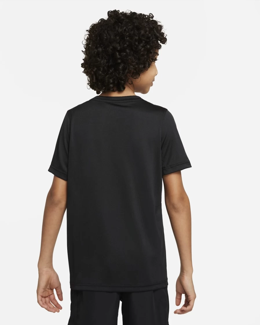 Nike Dri-FIT Black Boys' Training T-Shirt - Moisture-Wicking Workout Tee for Active Kids