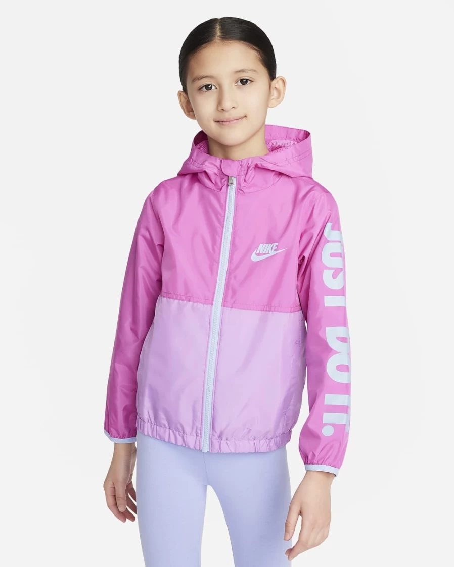 Nike Active Fuchsia Girls' Lightweight Jacket for Little Kids