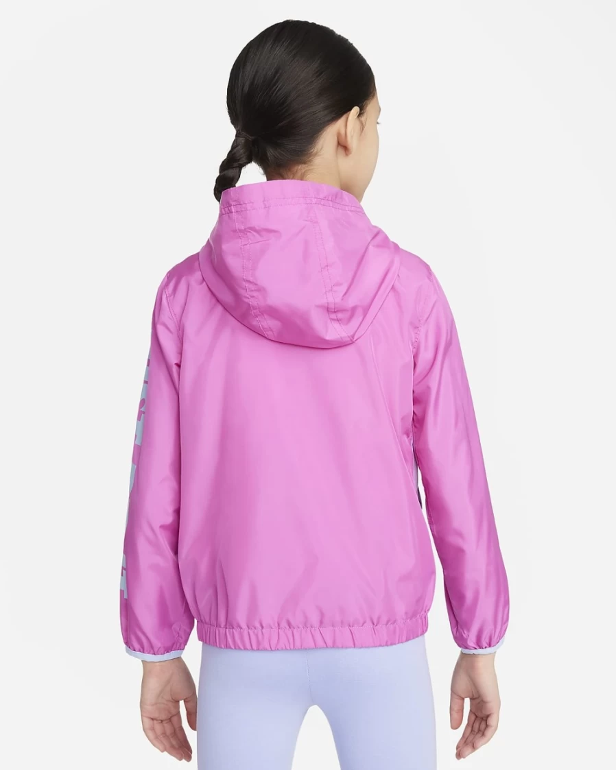 Nike Active Fuchsia Girls' Lightweight Jacket for Little Kids