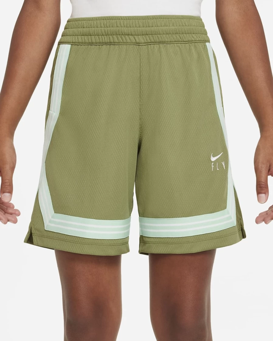 Nike Fly Crossover Big Kids' Girls' Training Shorts in Alligator/White
