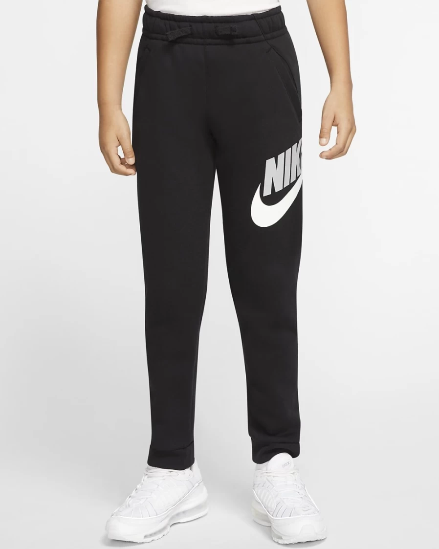 Nike Club Fleece Boys' Sweatpants - Black/Black - Big Kids' Sportswear Pants