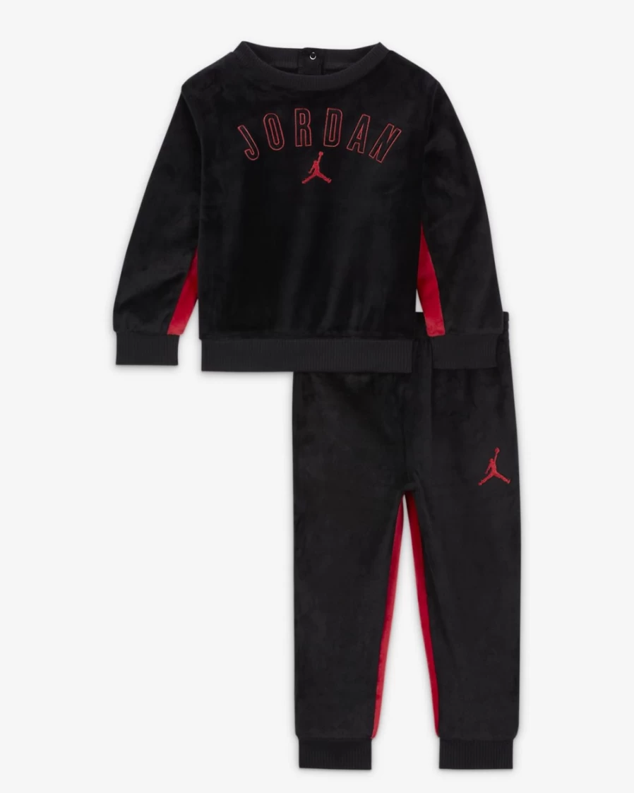 Nike Jordan Baby Boys (12-24 Months) Black Sweatshirt and Pants Set