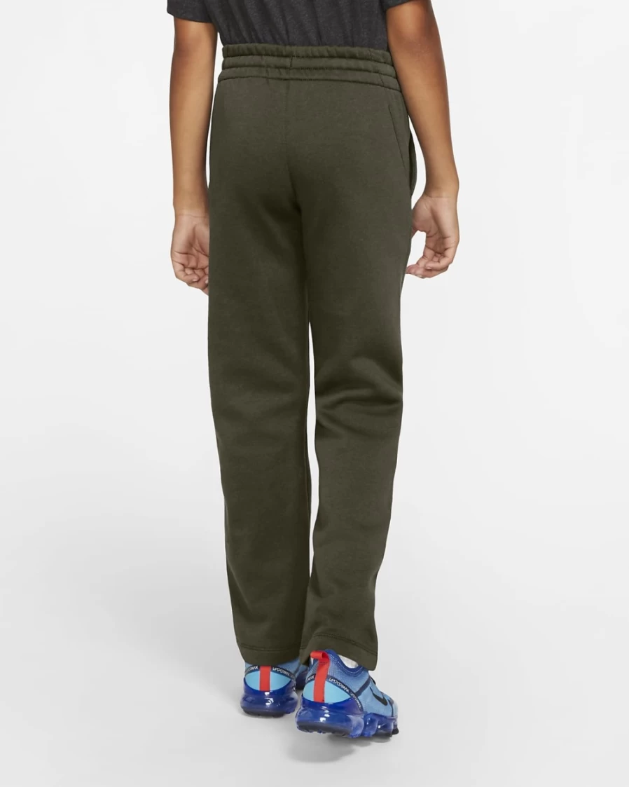 Nike Sportswear Club Fleece Boys' Open-Hem Pants - Rough Green/White