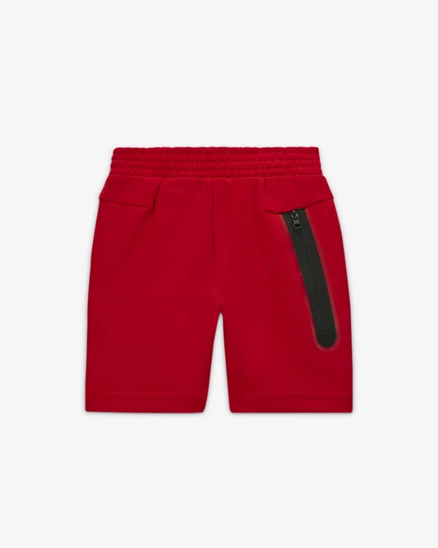 Nike Boys' Tech Fleece Shorts in University Red - Sportswear for Toddlers