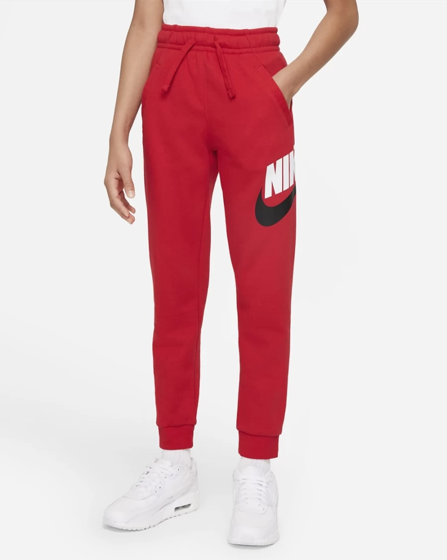 Nike Sportswear Club Fleece Boys' Pants - University Red Comfort Fit Big Kids' Athletic Joggers