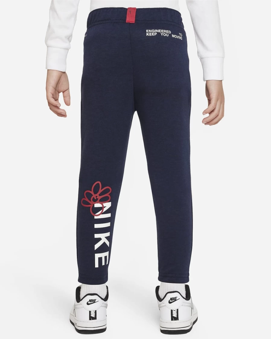 Nike Boys' Toddler Dri-FIT Doodle Pants - Midnight Navy Heather Athletic Training Joggers