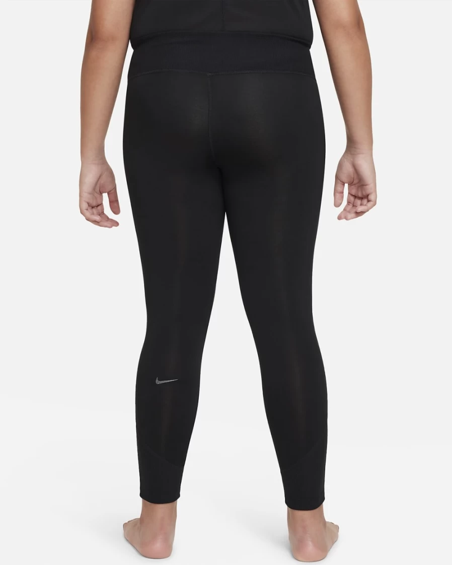 Nike Dri-FIT Yoga Leggings for Girls - Black Extended Size Big Kids' Athletic Pants