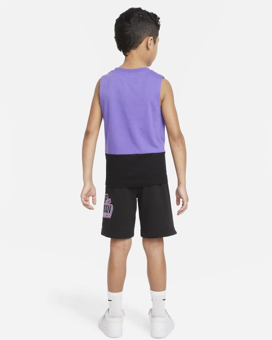 Nike Jordan Boys' Black Tank Top and Shorts Athletic Set