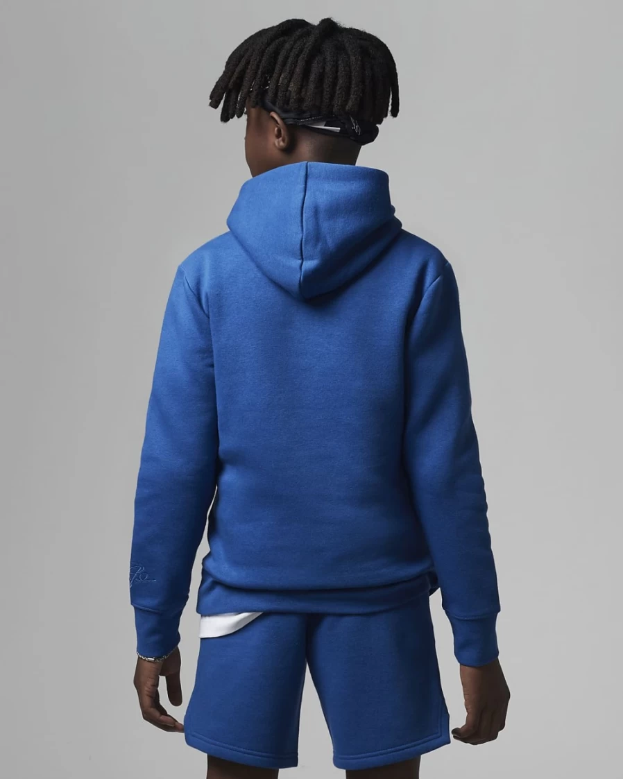 Nike Jordan True Blue Boys' Pullover Hoodie - Big Kids' Fleece Sweatshirt