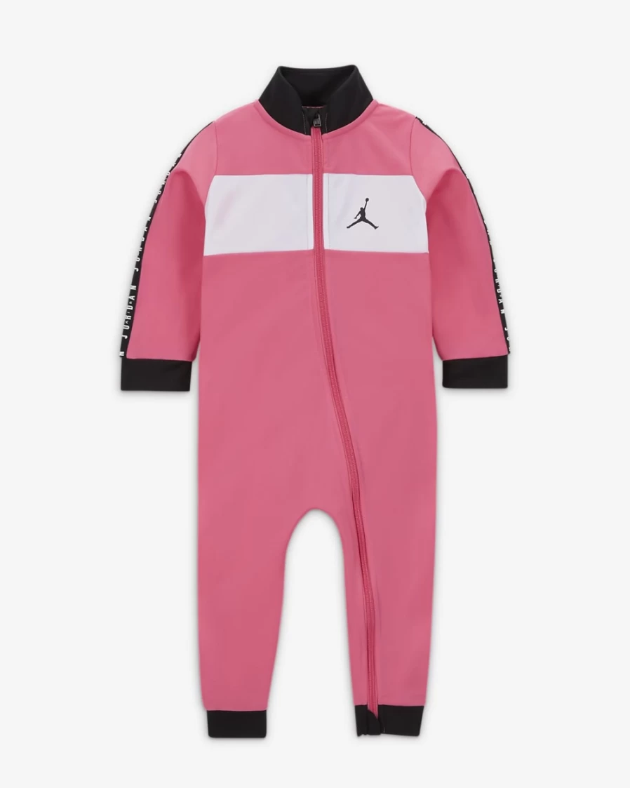 Nike Jordan Baby Boys (0-9M) Pinksicle Full-Zip Coverall One-Piece Jumpsuit
