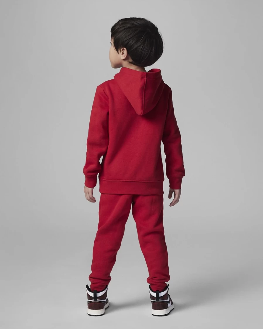 Nike Boys' Jordan Gym Red Hoodie and Pants Set - Little Kids' Athletic Outfit