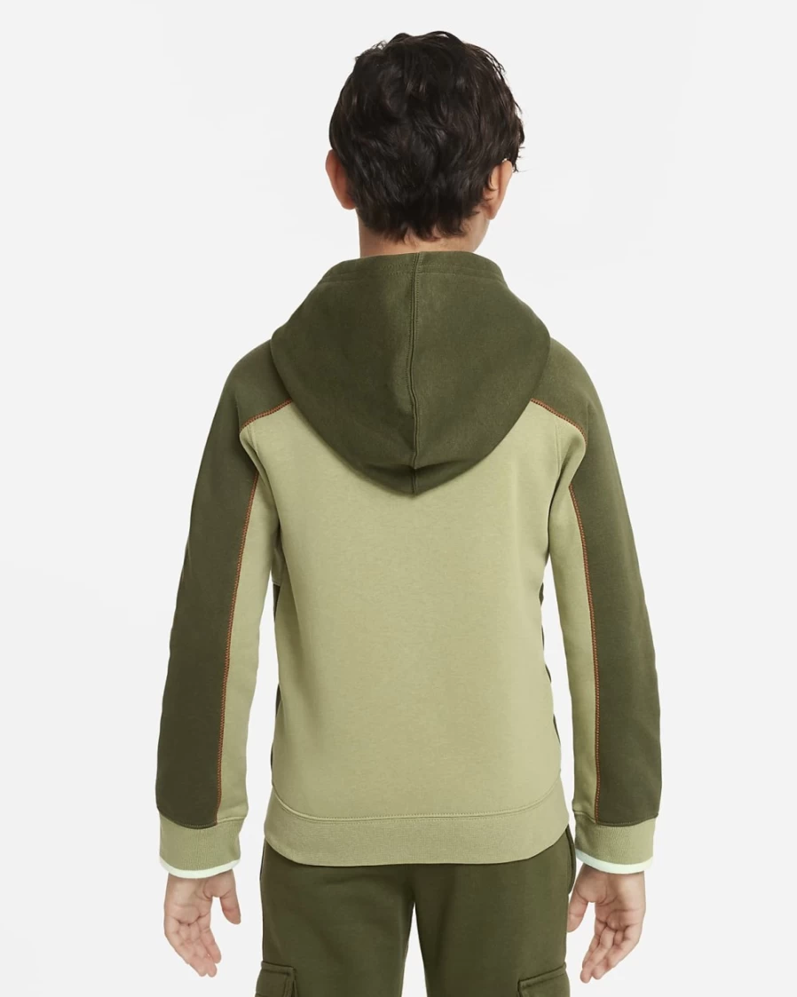 Nike Boys' Rough Green Alligator Mint Foam Full-Zip Hoodie - Sportswear Big Kids' Athletic Jacket