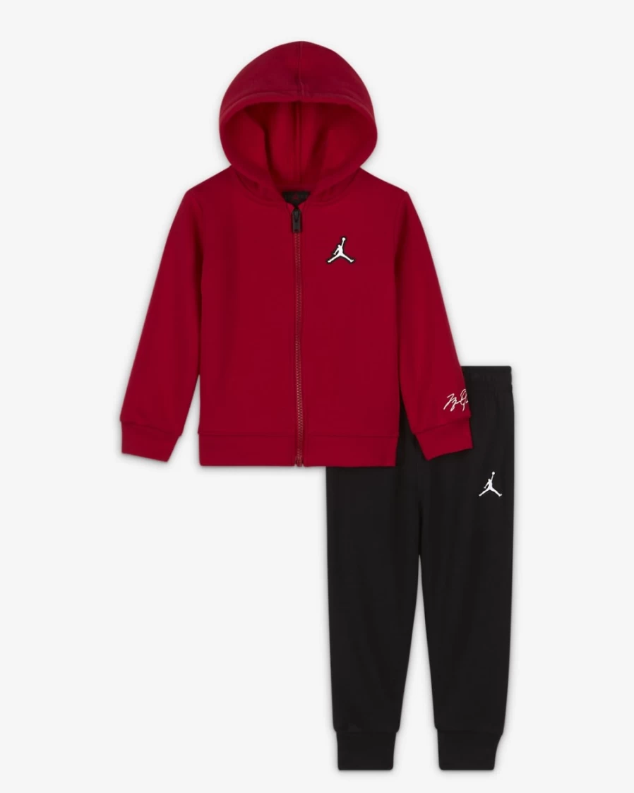 Nike Jordan Baby Boys (12-24 Months) Black Hoodie and Pants Set