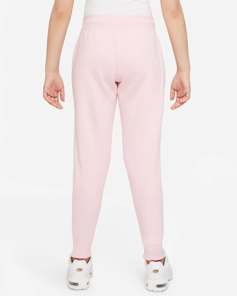 Nike Sportswear Club Fleece Sweatpants for Girls - Medium Soft Pink & White Comfort Fit