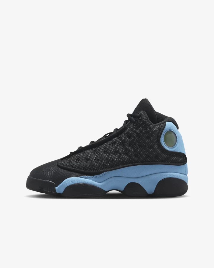 Nike Air Jordan 13 Retro Boys' Basketball Shoes - Black/White/University Blue