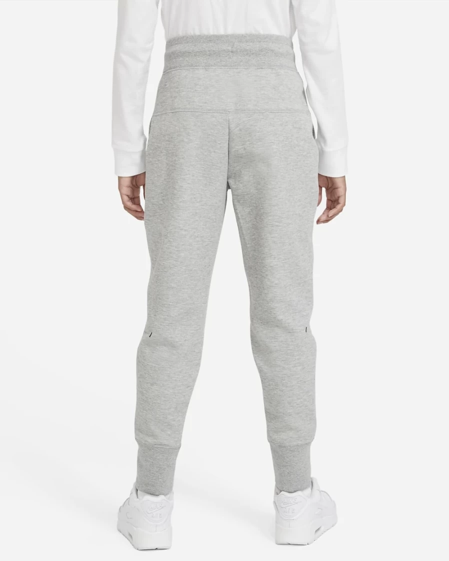 Nike Girls' Tech Fleece Sweatpants - Dark Grey Heather/White - Sportswear Joggers for Kids
