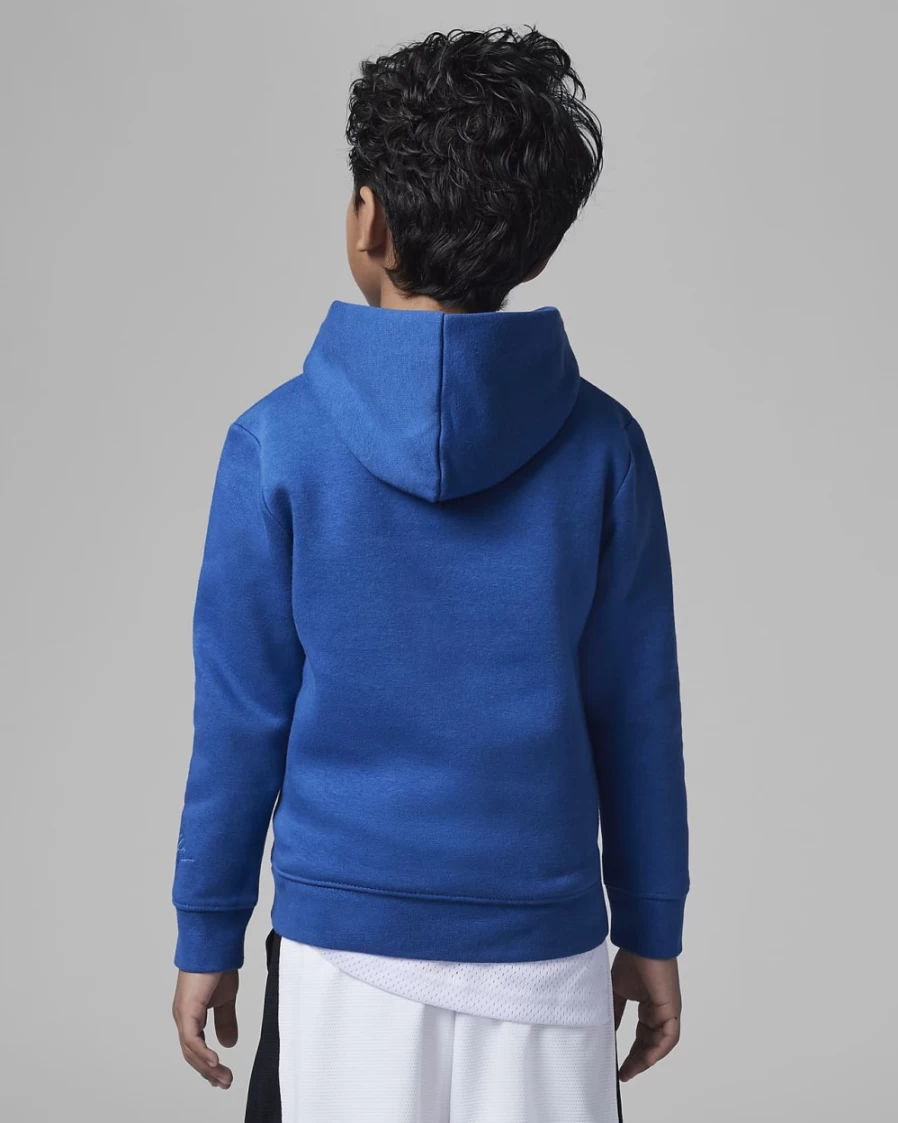 Nike Jordan True Blue Pullover Hoodie for Boys - Little Kids' Fleece Sweatshirt