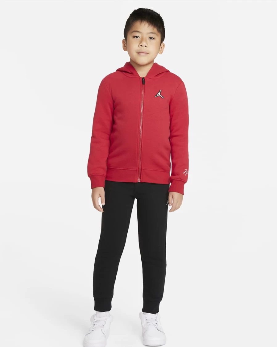Nike Jordan Essentials Fleece Set for Boys - Black Comfortable Kids' Outfit