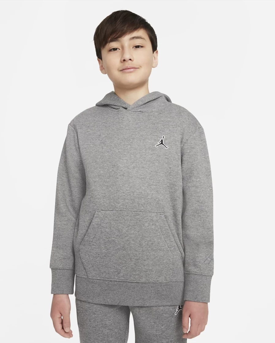 Nike Jordan Boys' Pullover Hoodie - Carbon Heather