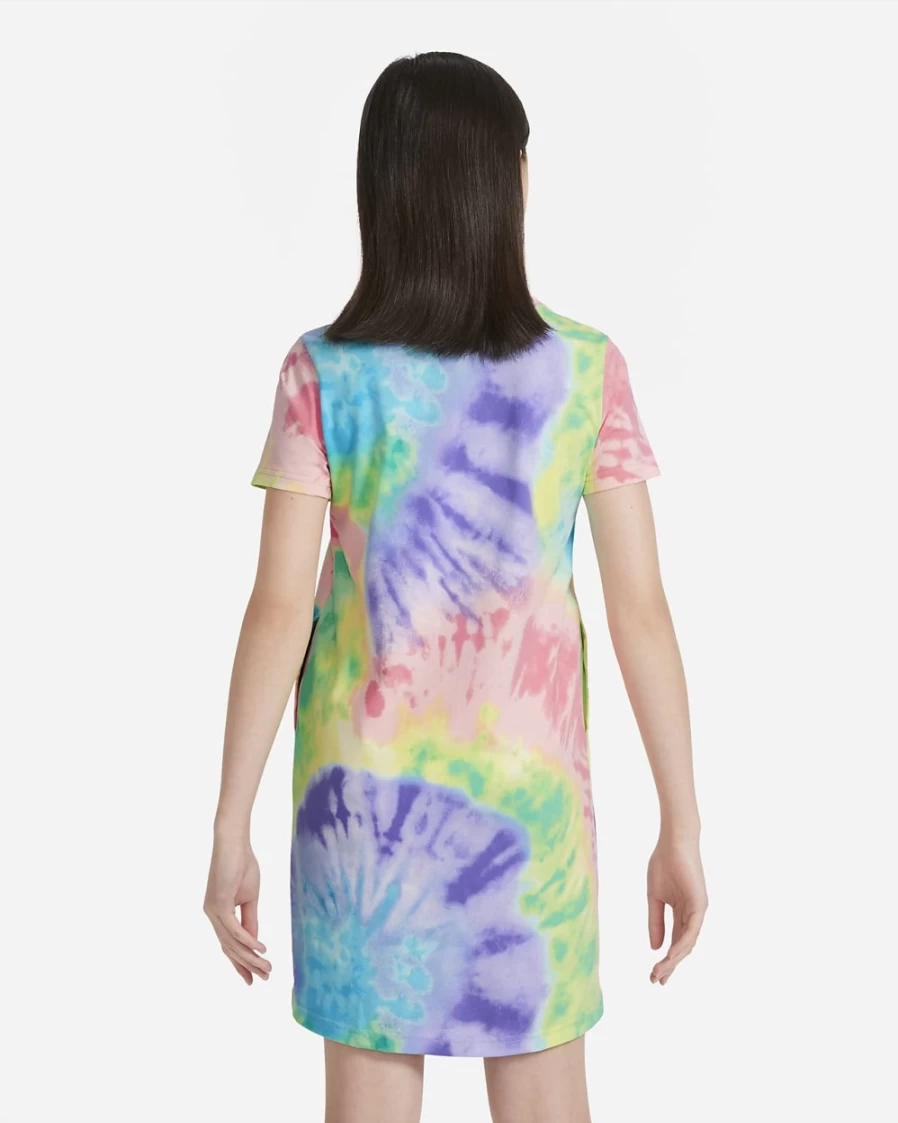 Nike Girls' Arctic Punch Tie-Dye T-Shirt Dress - Sportswear for Big Kids