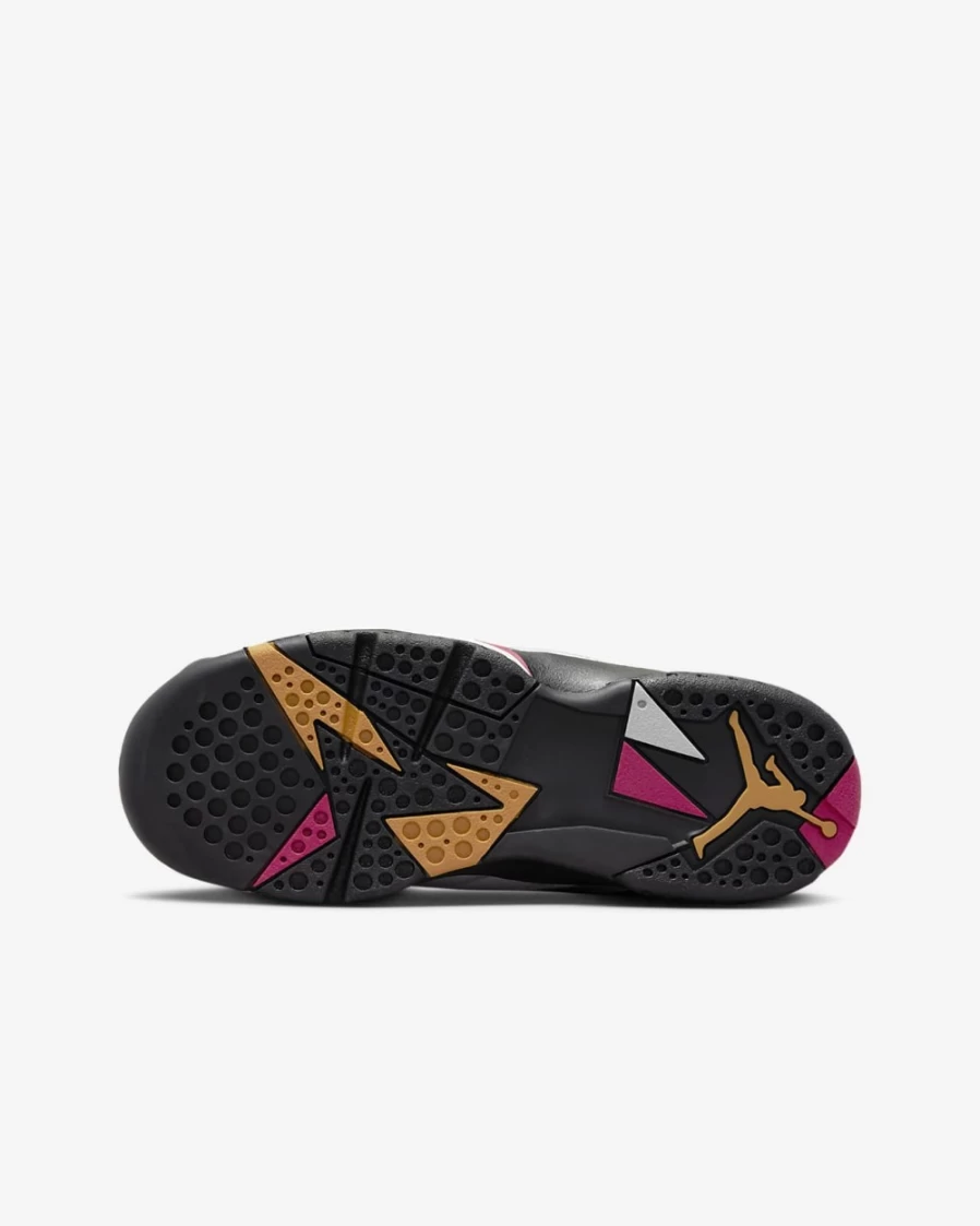 Nike Air Jordan Retro 7 Boys' Basketball Shoes - White/Cardinal Red/Chutney/Black